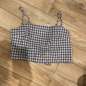 Brandy Melville checkered top